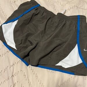 Nike Women's Athletic Shorts - Brown and Blue